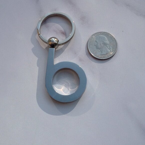 NOS Vintage 1980s Bloomingdales Initial Letter “b” Key Ring KeyChain Charm Fob - Picture 14 of 16